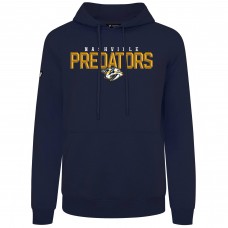Nashville Predators Levelwear Navy Podium Carve Pullover Hoodie