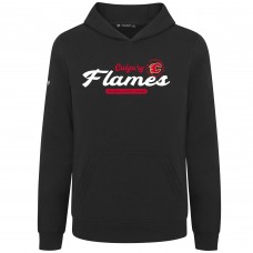 Подростковая Calgary Flames Levelwear Black Podium Monument Pullover Hoodie