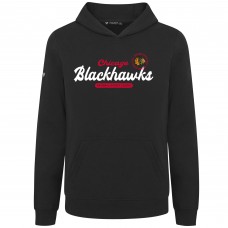 Толстовка Подростковая Chicago Blackhawks Levelwear Black Podium Monument Толстовка Подростковая Chicago Blackhawks Levelwear Black Podium Monument