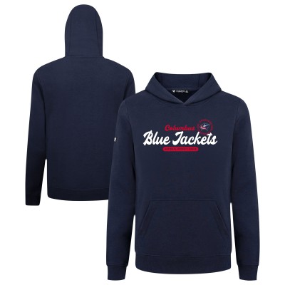 Подростковая Columbus Blue Jackets Levelwear Navy Podium Monument Pullover Hoodie
