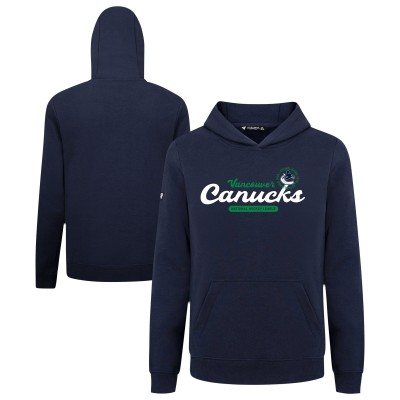 Подростковая Vancouver Canucks Levelwear Navy Podium Monument Pullover Hoodie