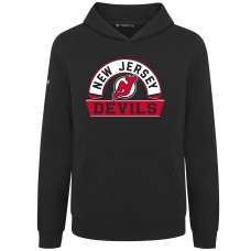 Толстовка Подростковая New Jersey Devils Levelwear Black Podium Banner Arch