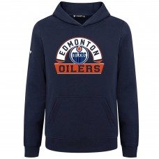 Толстовка Подростковая Edmonton Oilers Levelwear Navy Podium Banner Arch