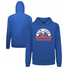 Подростковая New York Islanders Levelwear Royal Podium Banner Arch Pullover Hoodie