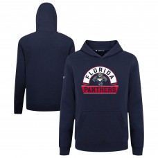 Подростковая Florida Panthers Levelwear Navy Podium Banner Arch Pullover Hoodie