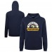 Подростковая Nashville Predators Levelwear Navy Podium Banner Arch Pullover Hoodie