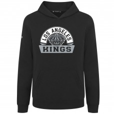 Подростковая Los Angeles Kings Levelwear Black Podium Banner Arch Pullover Hoodie