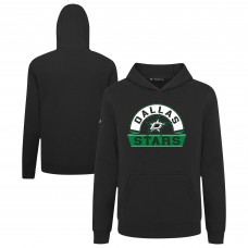 Подростковая Dallas Stars Levelwear Black Podium Banner Arch Pullover Hoodie