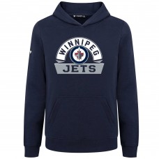 Толстовка Подростковая Winnipeg Jets Levelwear Navy Podium Banner Arch