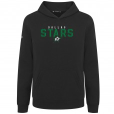 Подростковая Dallas Stars Levelwear Black Podium Carve Pullover Hoodie