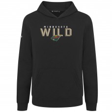 Толстовка Подростковая Minnesota Wild Levelwear Black Podium Carve