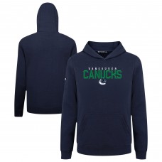 Подростковая Vancouver Canucks Levelwear Navy Podium Carve Pullover Hoodie