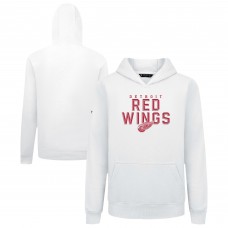 Подростковая Detroit Red Wings Levelwear White Podium Carve Pullover Hoodie