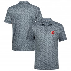 Calgary Flames Levelwear Gray Frost Polo
