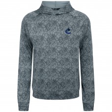 Vancouver Canucks Levelwear Gray Albatross Raglan Pullover Hoodie