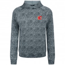 Calgary Flames Levelwear Gray Albatross Raglan Pullover Hoodie