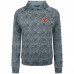 Calgary Flames Levelwear Gray Albatross Raglan Pullover Hoodie