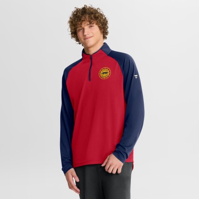 Florida Panthers Fanatics Bright Cardinal 2026 NHL Winter Classic Authentic Pro Quarter-Zip