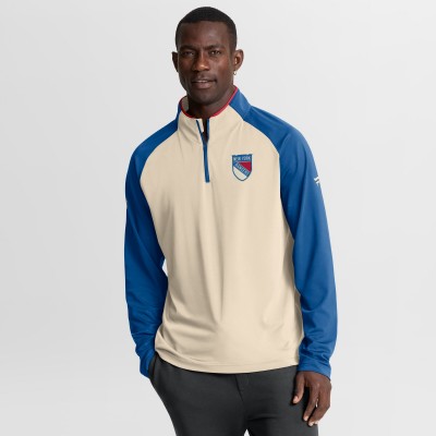 New York Rangers Fanatics Natural 2026 NHL Winter Classic Authentic Pro Quarter-Zip