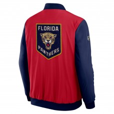 Florida Panthers Fanatics Bright Cardinal 2026 NHL Winter Classic Authentic Pro Full-Zip Bomber Jacket
