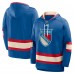 Толстовка New York Rangers Fanatics Blue 2026 NHL Winter Classic Lace Collar