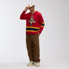 Florida Panthers Fanatics Bright Cardinal 2026 NHL Winter Classic Lace Collar Hoodie