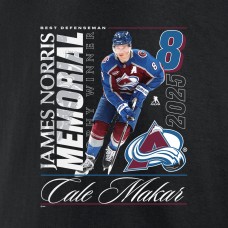 Футболка Colorado Avalanche Cale Makar Black 2025 Norris Trophy Winner