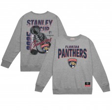 Кофта Florida Panthers Mitchell & Ness Heather Gray 2025 Stanley Cup Champions