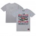 Футболка Florida Panthers Mitchell & Ness Heather Gray 2025 Stanley Cup Champions Victory Arch