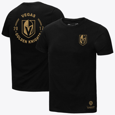 Футболка Vegas Golden Knights Mitchell & Ness Black Core Penalty Box 3.0