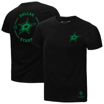 Dallas Stars Mitchell & Ness Black Penalty Box 2.0 T-Shirt