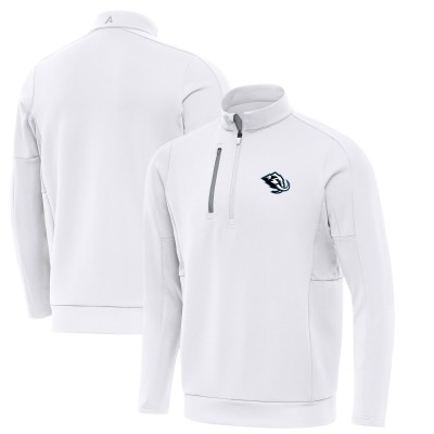 Utah Mammoth Antigua White Generation Quarter-Zip Pullover