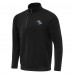 Utah Mammoth Antigua Black Generation Quarter-Zip Pullover