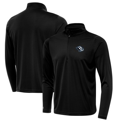 Utah Mammoth Antigua Black Tribute Quarter-Zip Pullover