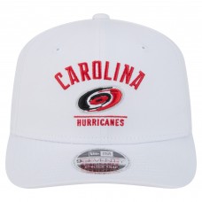 Бейсболка Carolina Hurricanes New Era White Team Lockup Basic 9SEVENTY