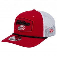 Бейсболка Carolina Hurricanes New Era Red/White Team Patch Basic 9SEVENTY