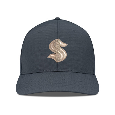 Бейсболка Seattle Kraken Levelwear Charcoal Rise Copper Insignia