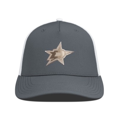 Бейсболка Dallas Stars Levelwear Charcoal/White Signal Copper Insignia Trucker