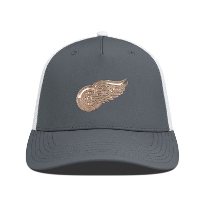 Бейсболка Detroit Red Wings Levelwear Charcoal/White Signal Copper Insignia Trucker