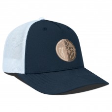 Бейсболка Edmonton Oilers Levelwear Black/White Signal Copper Insignia Trucker