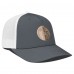 Бейсболка Edmonton Oilers Levelwear Charcoal/White Signal Copper Insignia Trucker