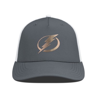 Бейсболка Tampa Bay Lightning Levelwear Charcoal/White Signal Copper Insignia Trucker