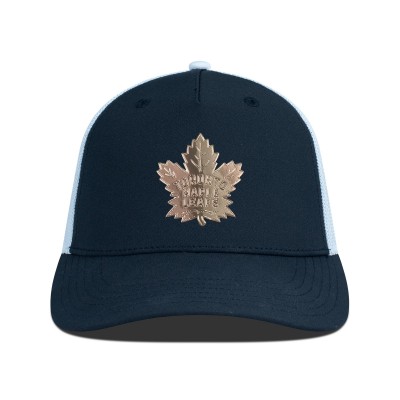 Бейсболка Toronto Maple Leafs Levelwear Black/White Signal Copper Insignia Trucker