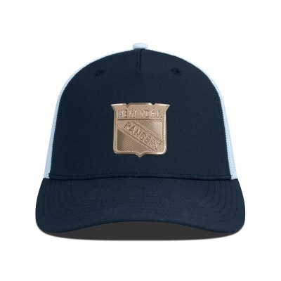 Бейсболка New York Rangers Levelwear Black/White Signal Copper Insignia Trucker