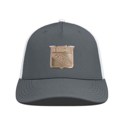 Бейсболка New York Rangers Levelwear Charcoal/White Signal Copper Insignia Trucker