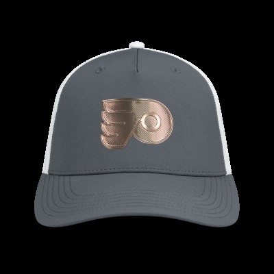 Бейсболка Philadelphia Flyers Levelwear Charcoal/White Signal Copper Insignia Trucker
