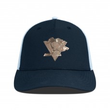 Бейсболка Pittsburgh Penguins Levelwear Black/White Signal Copper Insignia Trucker