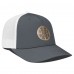 Бейсболка Boston Bruins Levelwear Charcoal/White Signal Copper Insignia Trucker