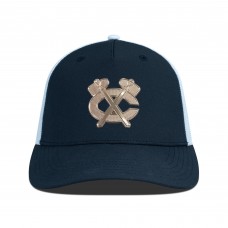 Бейсболка Chicago Blackhawks Levelwear Black/White Signal Copper Insignia Trucker