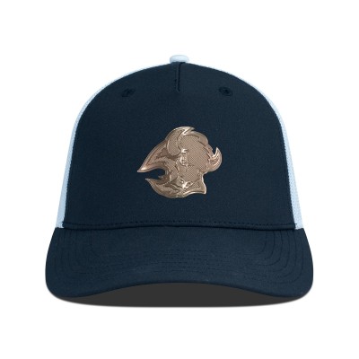 Бейсболка Buffalo Sabres Levelwear Black/White Signal Copper Insignia Trucker